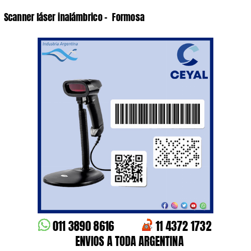 Scanner láser inalámbrico –  Formosa