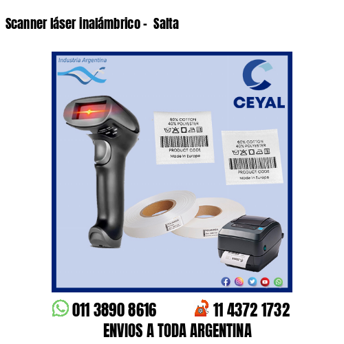 Scanner láser inalámbrico –  Salta