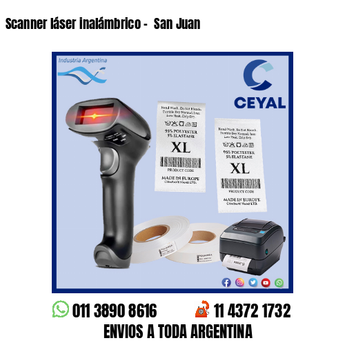 Scanner láser inalámbrico -  San Juan