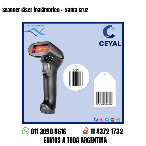 Scanner láser inalámbrico -  Santa Cruz