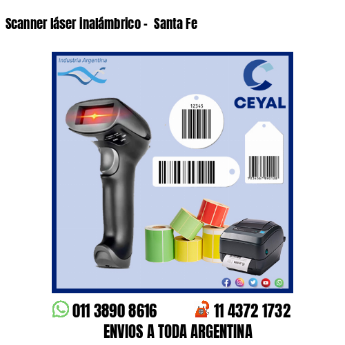 Scanner láser inalámbrico -  Santa Fe