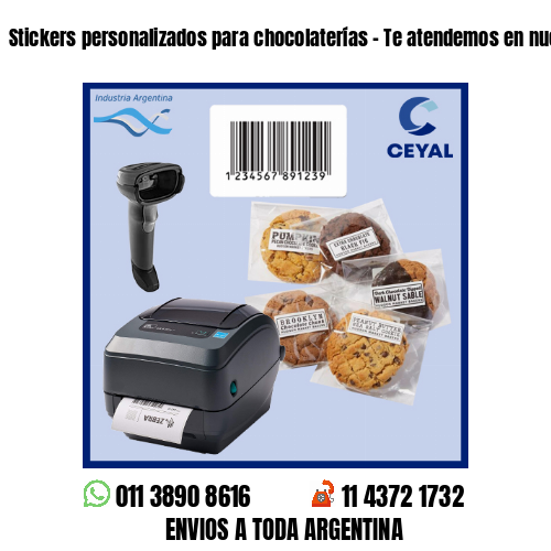 Stickers personalizados para chocolaterías – Te atendemos en nuestras redes!