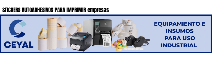 STICKERS AUTOADHESIVOS PARA IMPRIMIR empresas