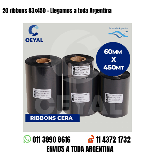 20 ribbons 83×450 – Llegamos a toda Argentina