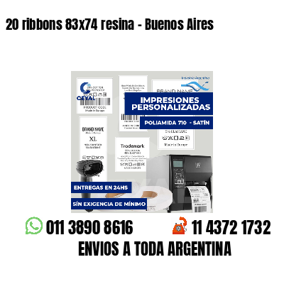 20 ribbons 83x74 resina - Buenos Aires