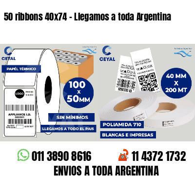 50 ribbons 40x74 - Llegamos a toda Argentina
