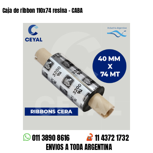 Caja de ribbon 110×74 resina – CABA