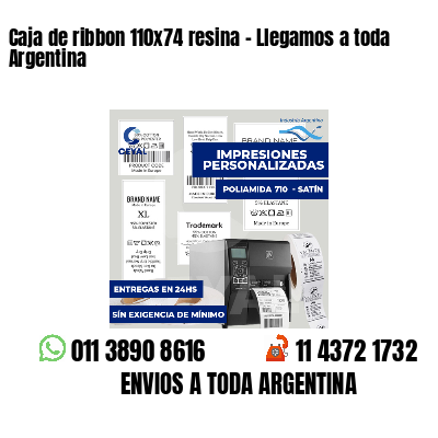 Caja de ribbon 110x74 resina - Llegamos a toda Argentina