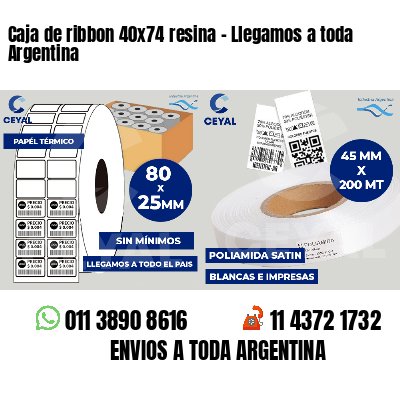 Caja de ribbon 40x74 resina - Llegamos a toda Argentina