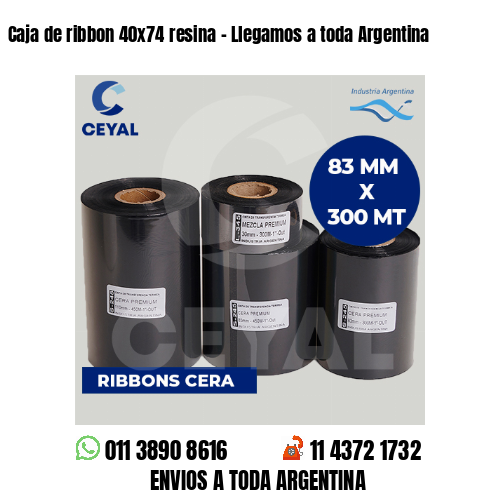 Caja de ribbon 40x74 resina - Llegamos a toda Argentina