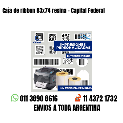 Caja de ribbon 83x74 resina - Capital Federal