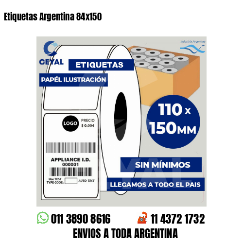 Etiquetas Argentina 84×150