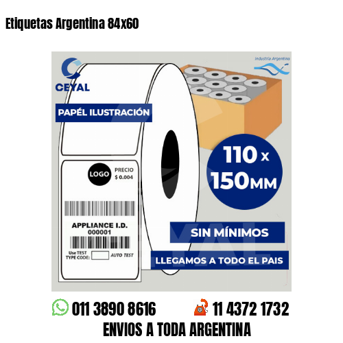 Etiquetas Argentina 84×60