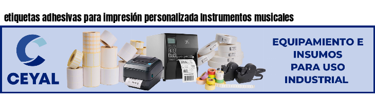 etiquetas adhesivas para impresión personalizada Instrumentos musicales