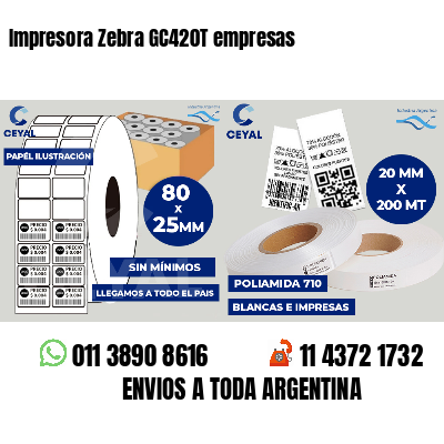 Impresora Zebra GC420T empresas