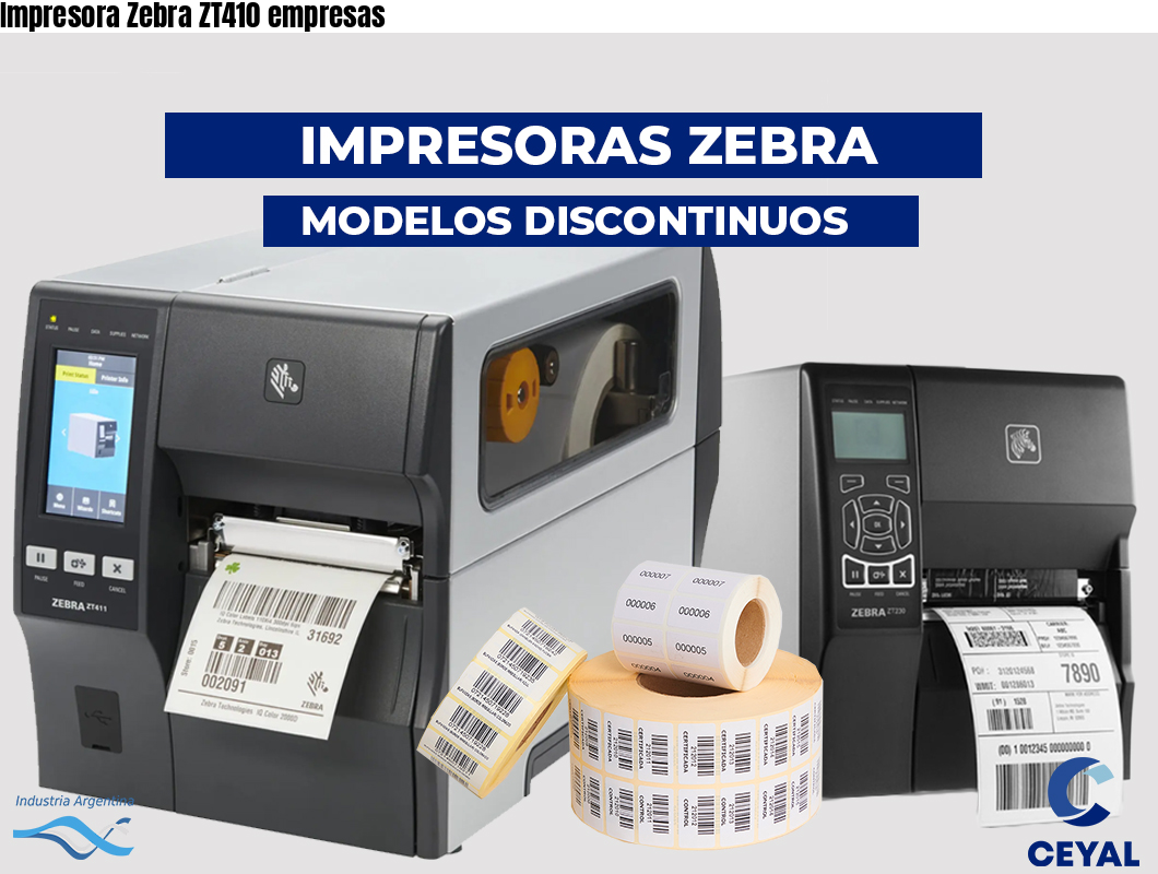 Impresora Zebra ZT410 empresas