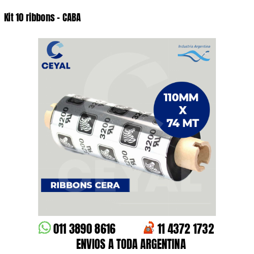 Kit 10 ribbons - CABA