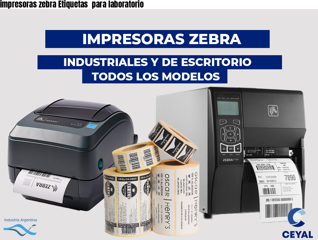 impresoras zebra Etiquetas  para laboratorio