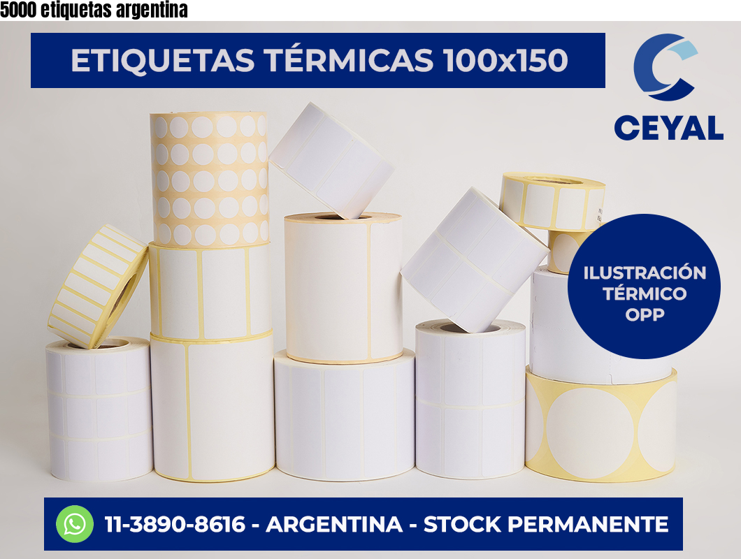 5000 etiquetas argentina