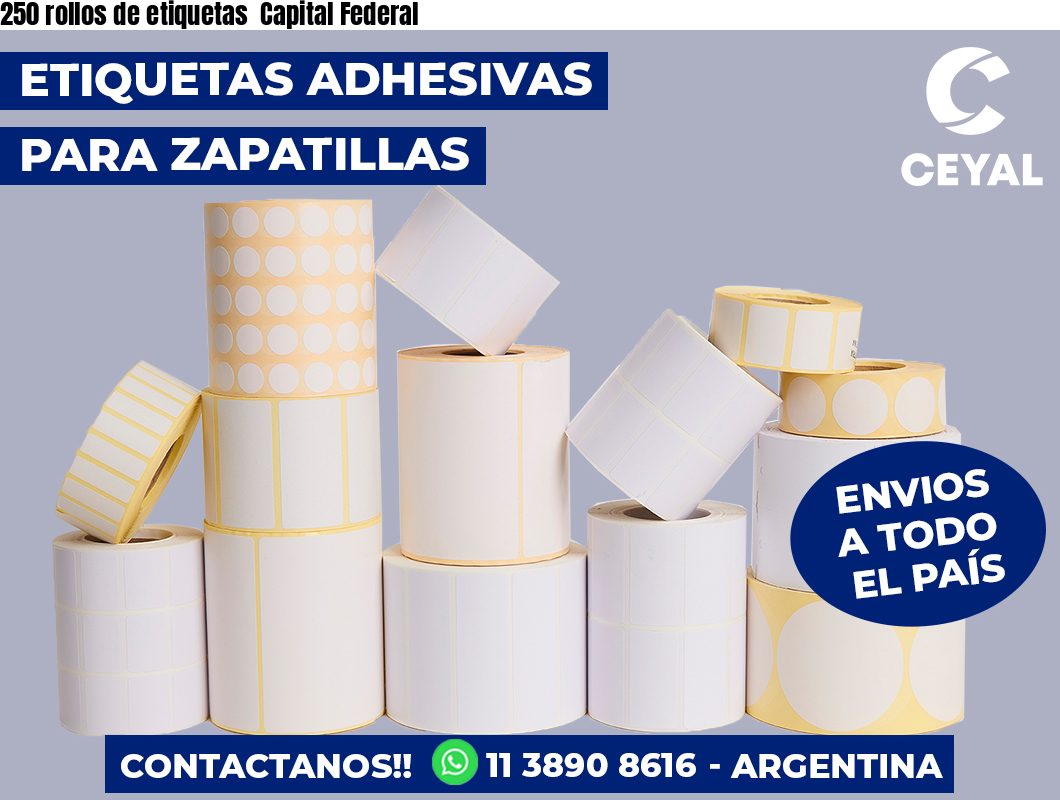 250 rollos de etiquetas  Capital Federal