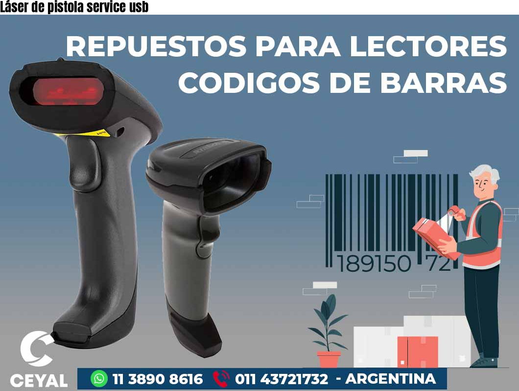 Láser de pistola service usb