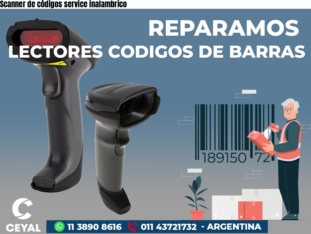 Scanner de códigos service inalambrico