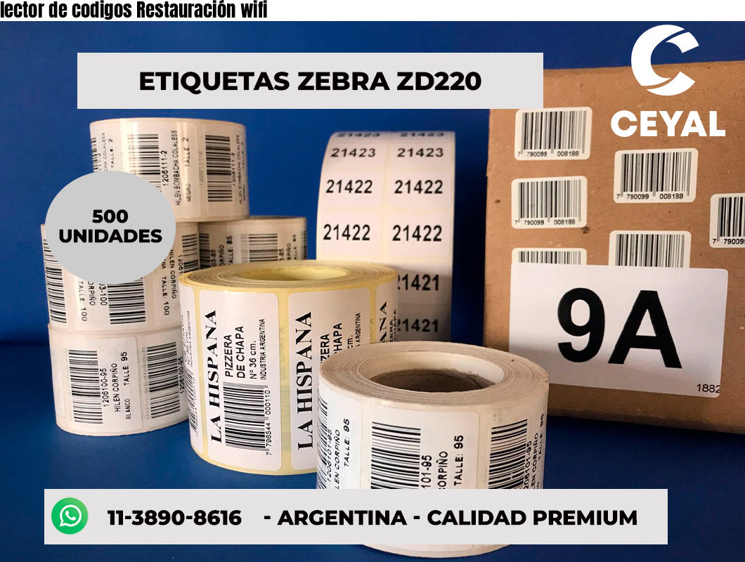 lector de codigos Restauración wifi