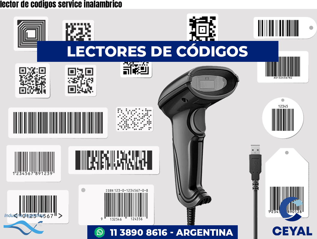 lector de codigos service inalambrico