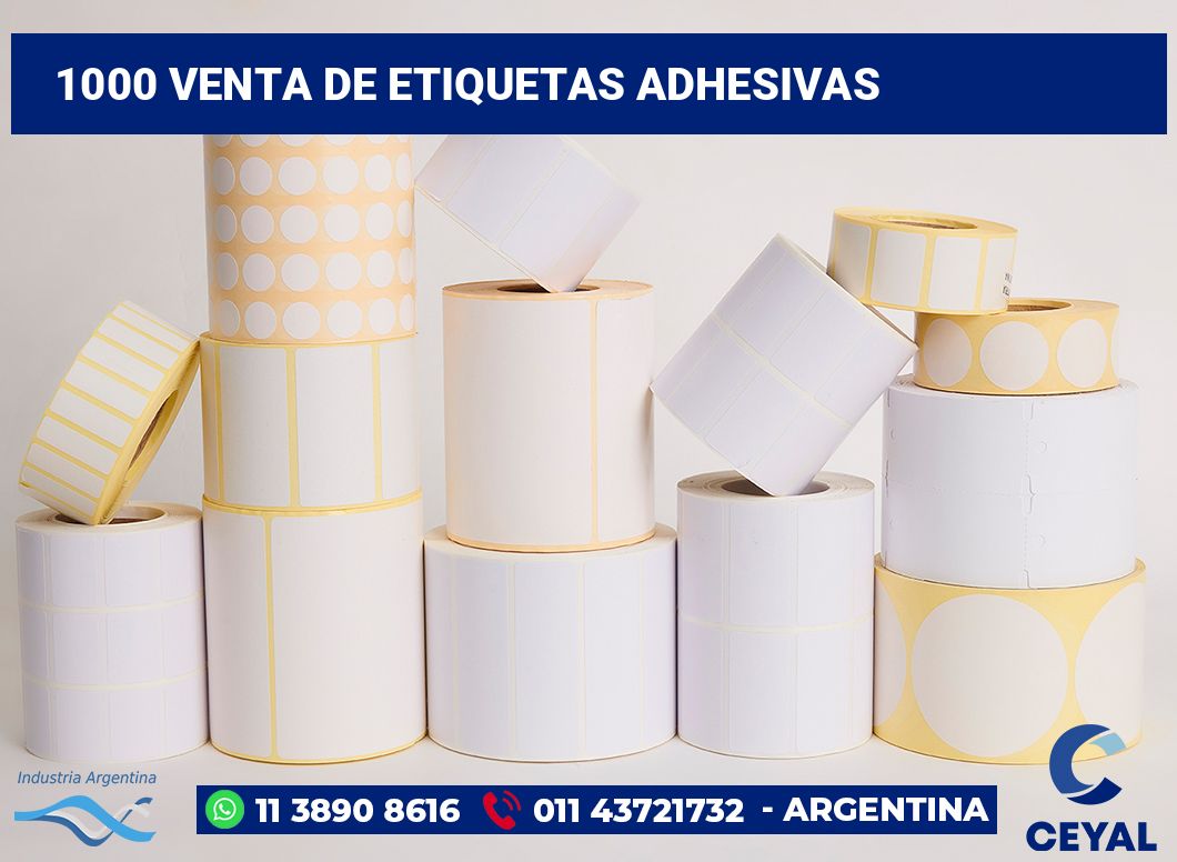 1000 Venta de etiquetas adhesivas