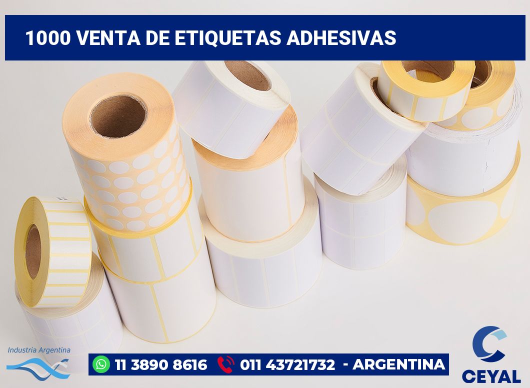 1000 Venta de etiquetas adhesivas