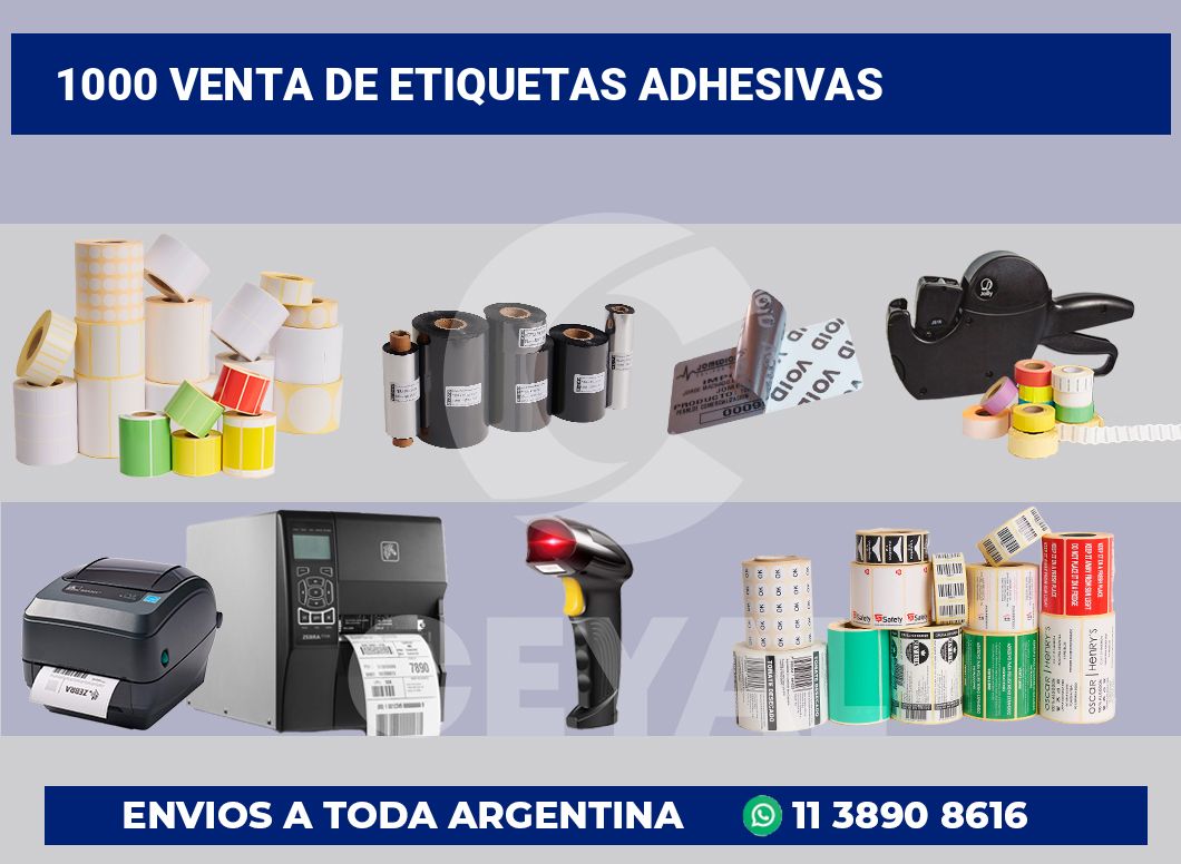 1000 Venta de etiquetas adhesivas