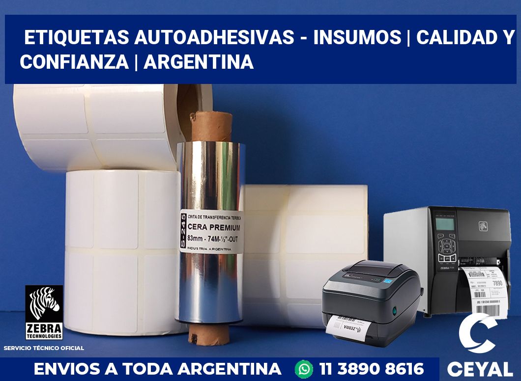 Etiquetas autoadhesivas - insumos | Calidad y confianza | Argentina