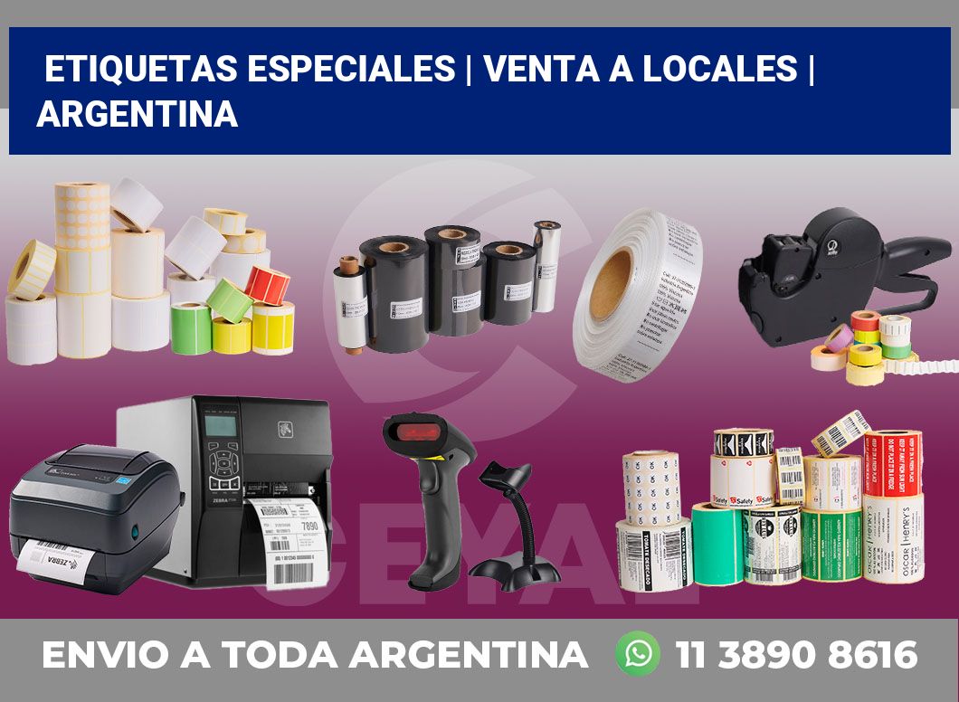 Etiquetas especiales | Venta a locales | Argentina