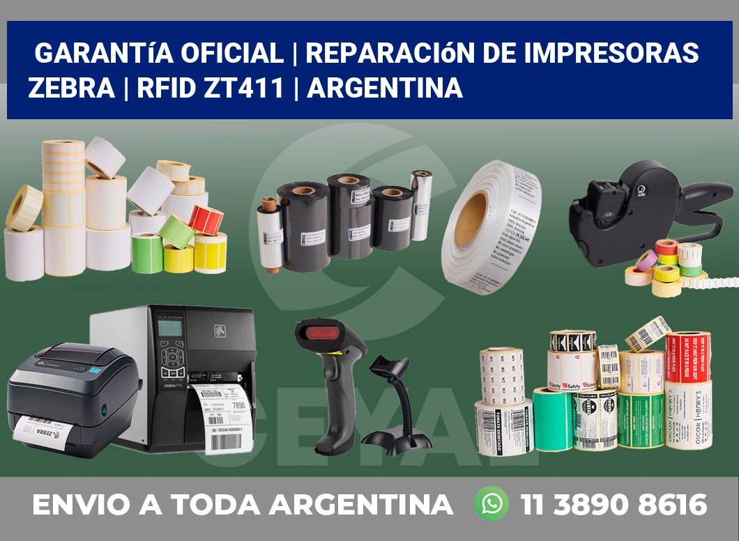 Garantía oficial | Reparación de impresoras ZEBRA | RFID ZT411 | Argentina