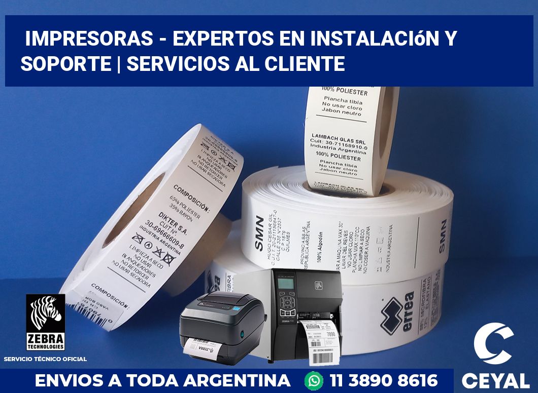 Impresoras - Expertos en instalación y soporte | Servicios al cliente