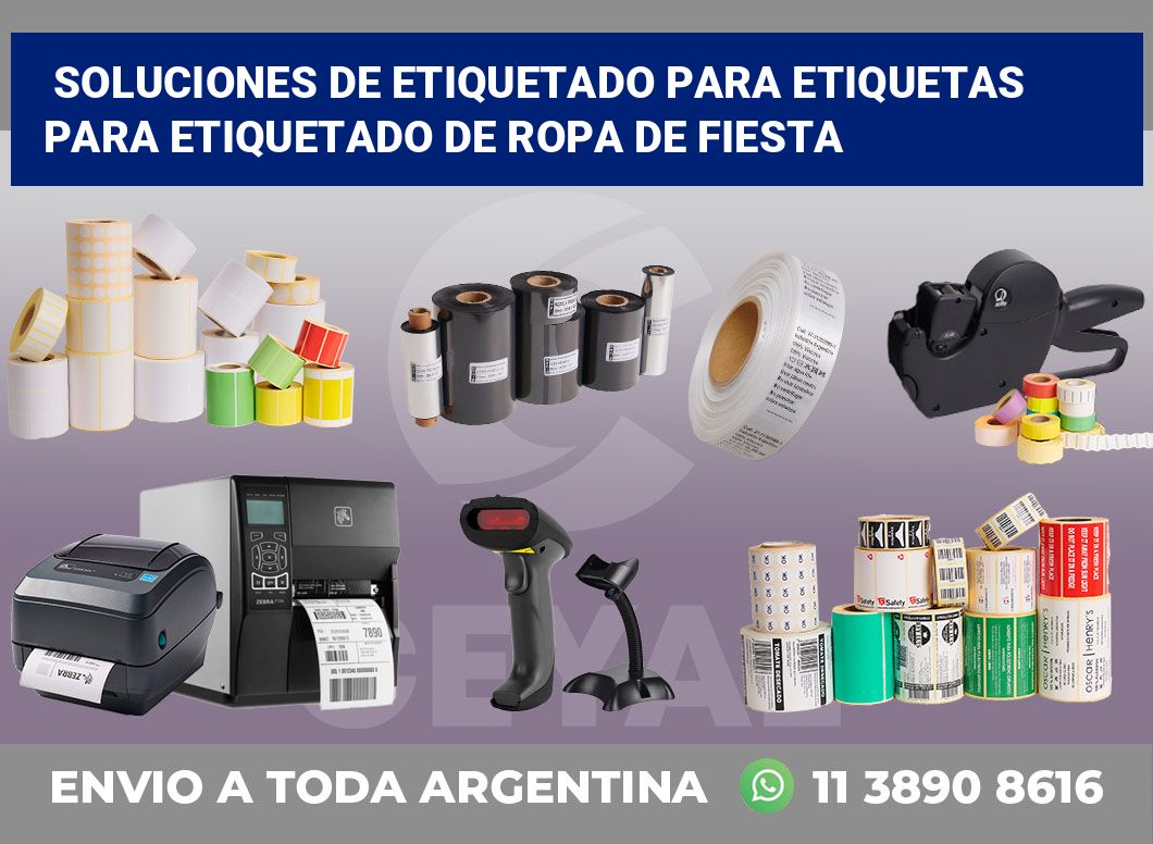 Soluciones de Etiquetado para Etiquetas para Etiquetado de Ropa de Fiesta