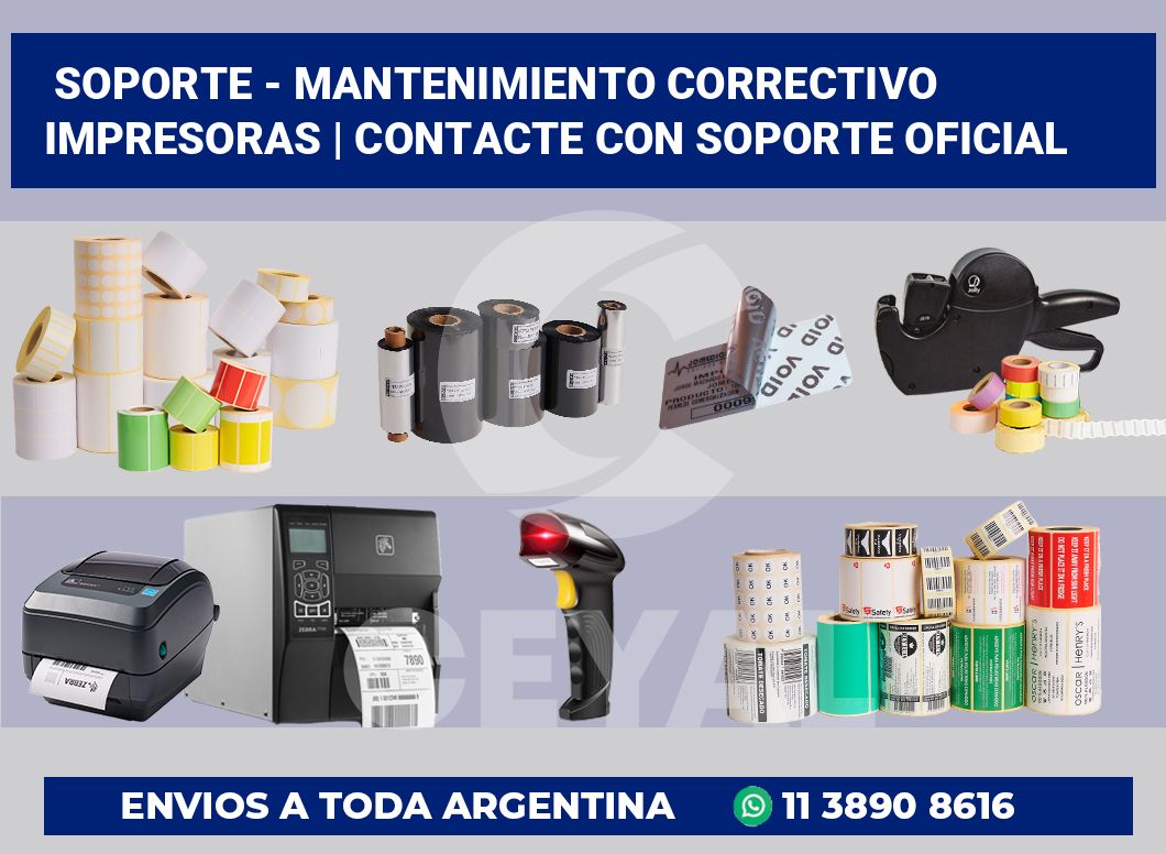 Soporte – Mantenimiento correctivo impresoras | Contacte con soporte oficial