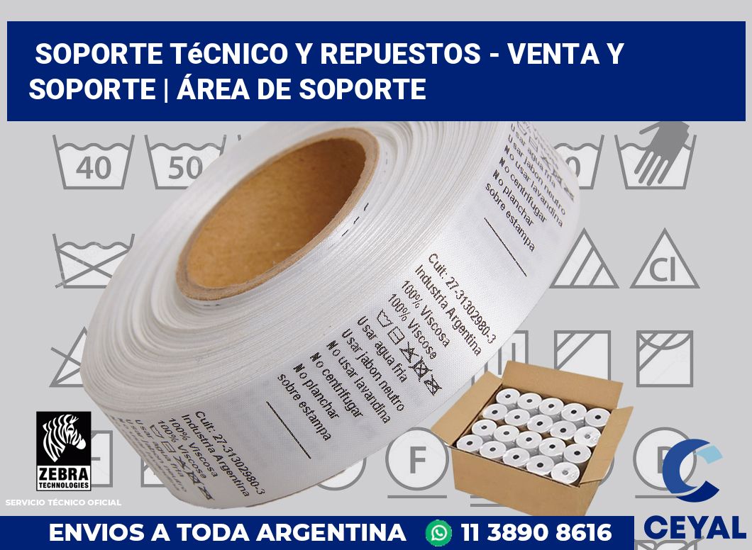 Soporte Técnico y Repuestos - Venta y soporte | Área de soporte