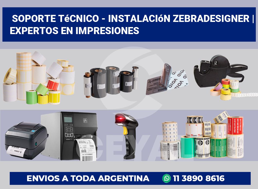 Soporte técnico – instalación ZebraDesigner | Expertos en impresiones