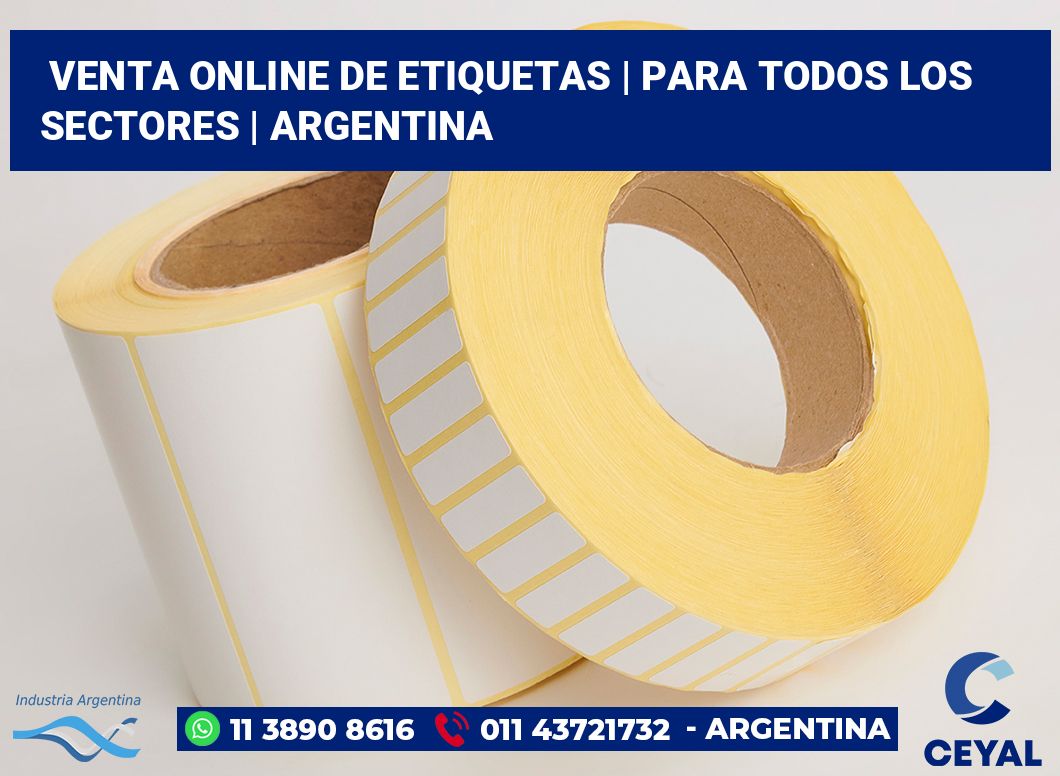 Venta online de etiquetas | Para todos los sectores | Argentina