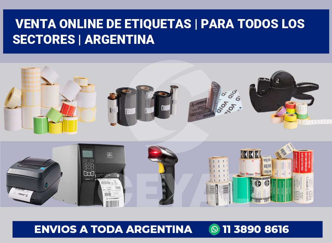 Venta online de etiquetas | Para todos los sectores | Argentina