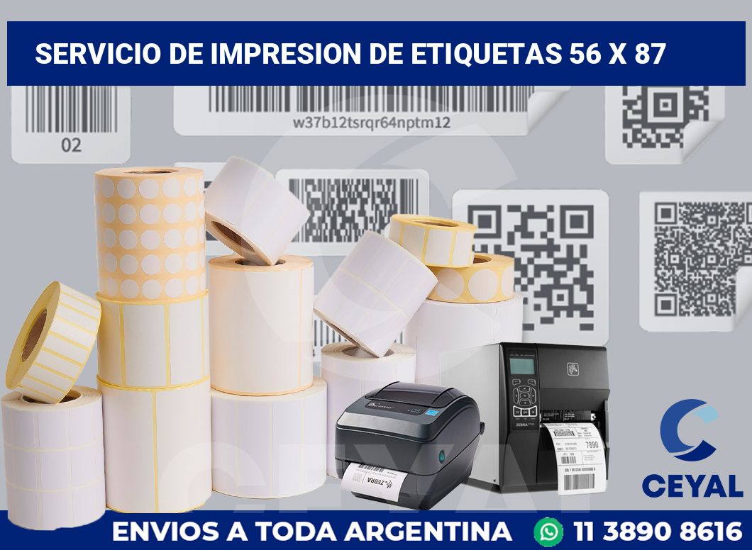 servicio de impresion de etiquetas 56 x 87