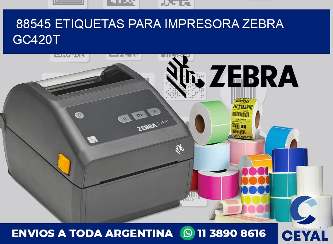 88545 etiquetas para impresora zebra GC420T