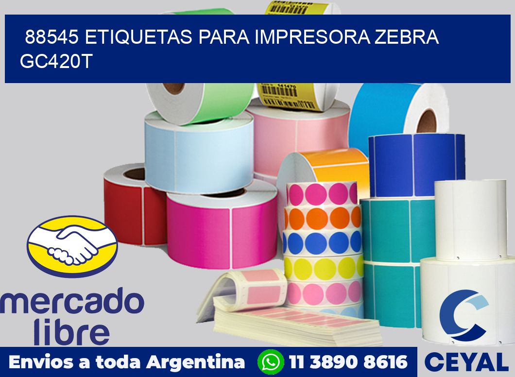 88545 etiquetas para impresora zebra GC420T