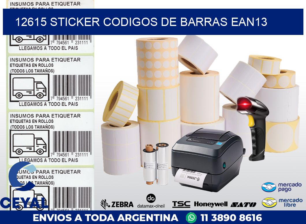 12615 STICKER CODIGOS DE BARRAS EAN13