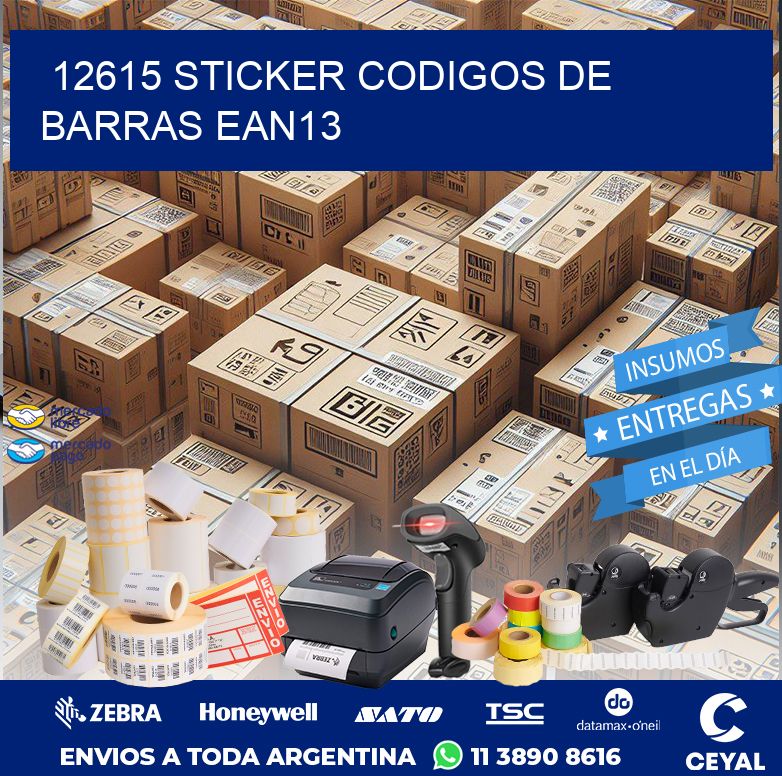 12615 STICKER CODIGOS DE BARRAS EAN13
