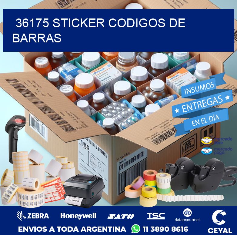 36175 STICKER CODIGOS DE BARRAS