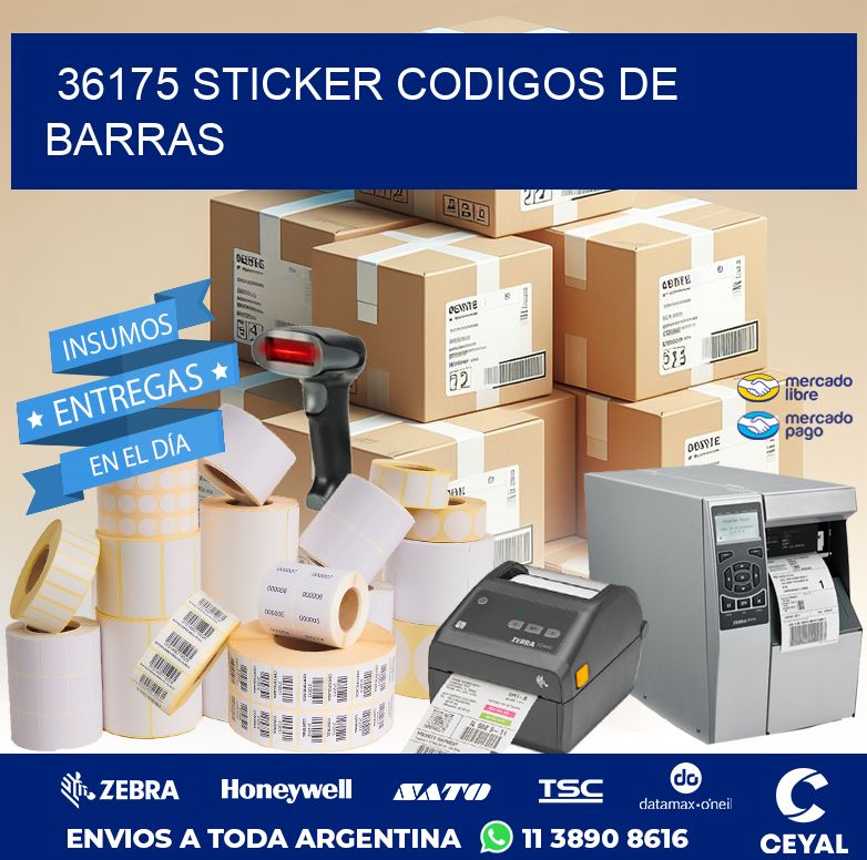 36175 STICKER CODIGOS DE BARRAS