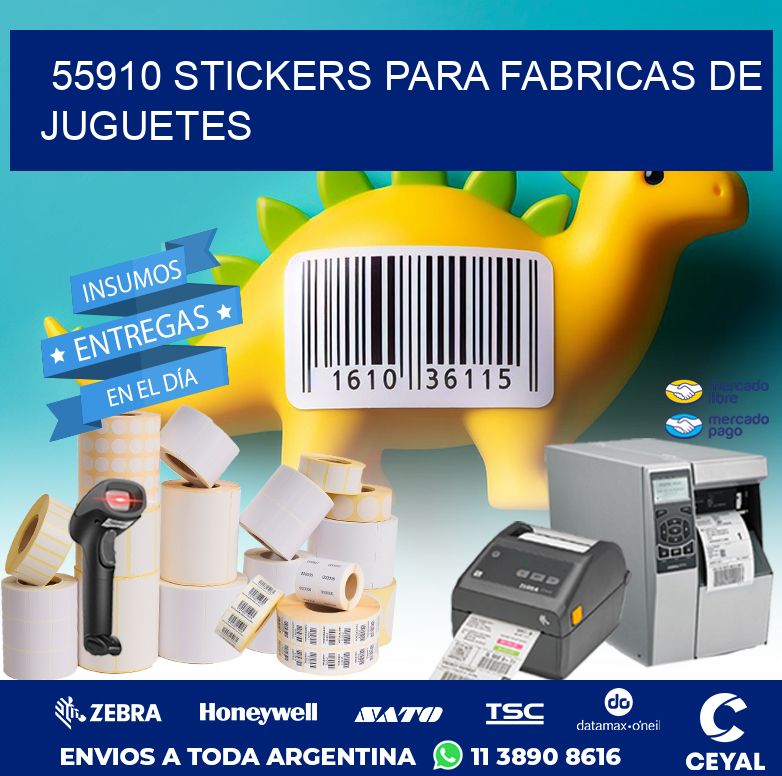 55910 STICKERS PARA FABRICAS DE JUGUETES