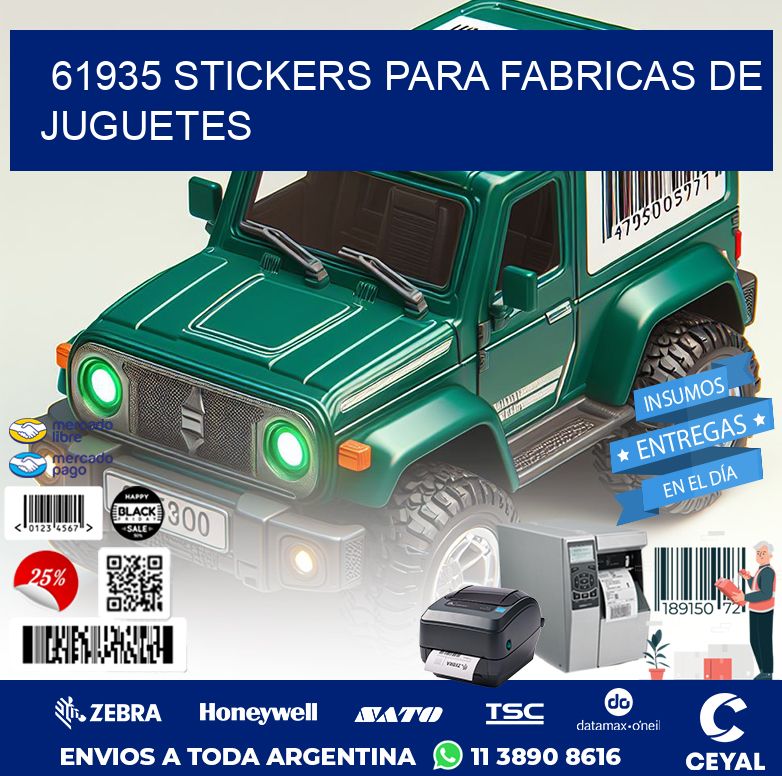 61935 STICKERS PARA FABRICAS DE JUGUETES